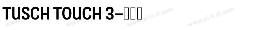 Tusch Touch 3字体转换